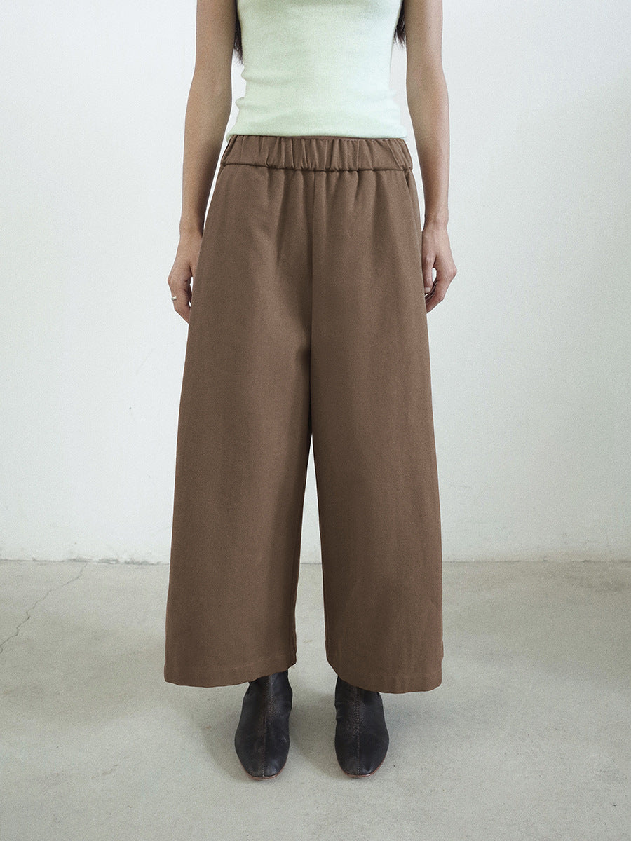 Straight Leg Versatile Cotton Trousers