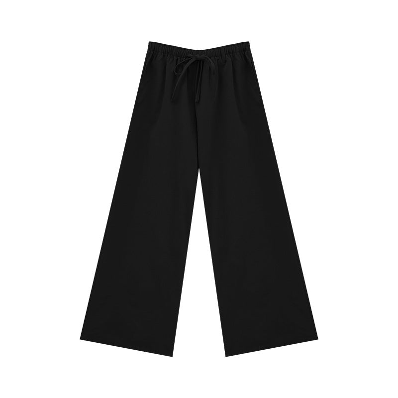 Drawstring Wide Leg Pants