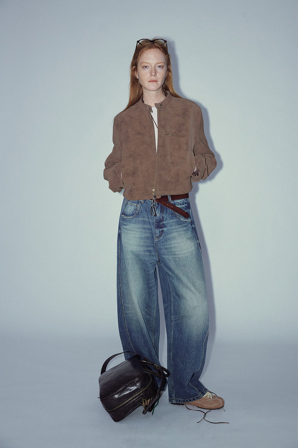 Vintage Style Suede Slim Jacket