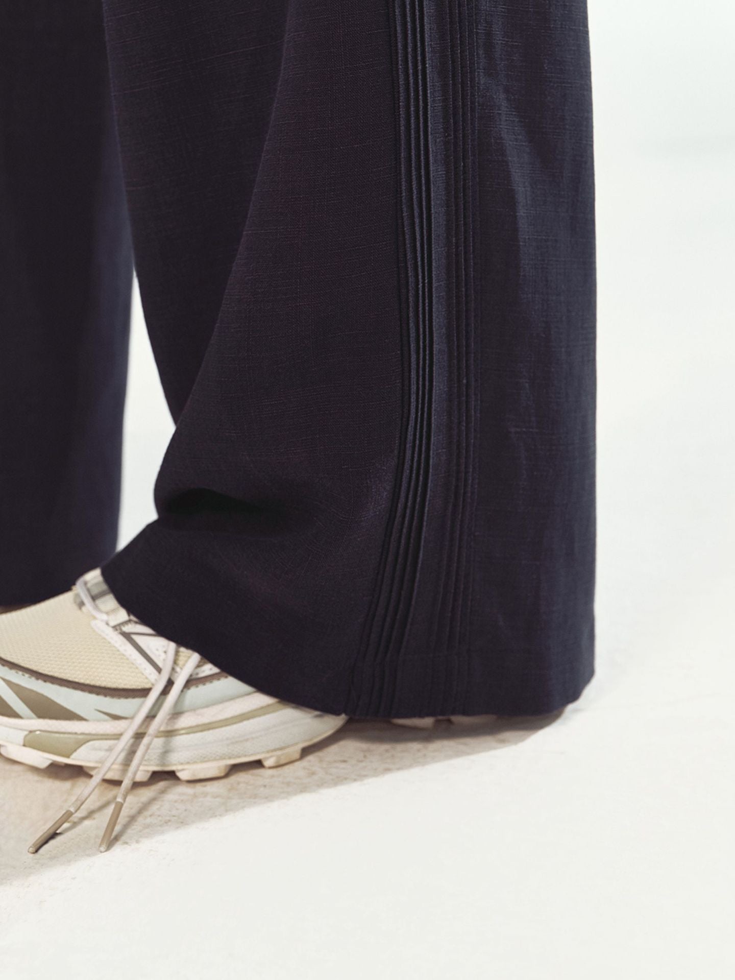 Linen Blend Comfortable Pleated Casual Pants