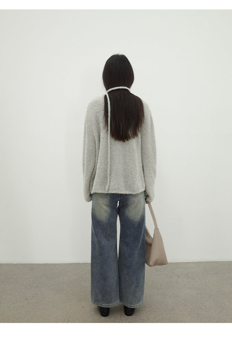 Washed High-Waist Supermodel Flared Jeans