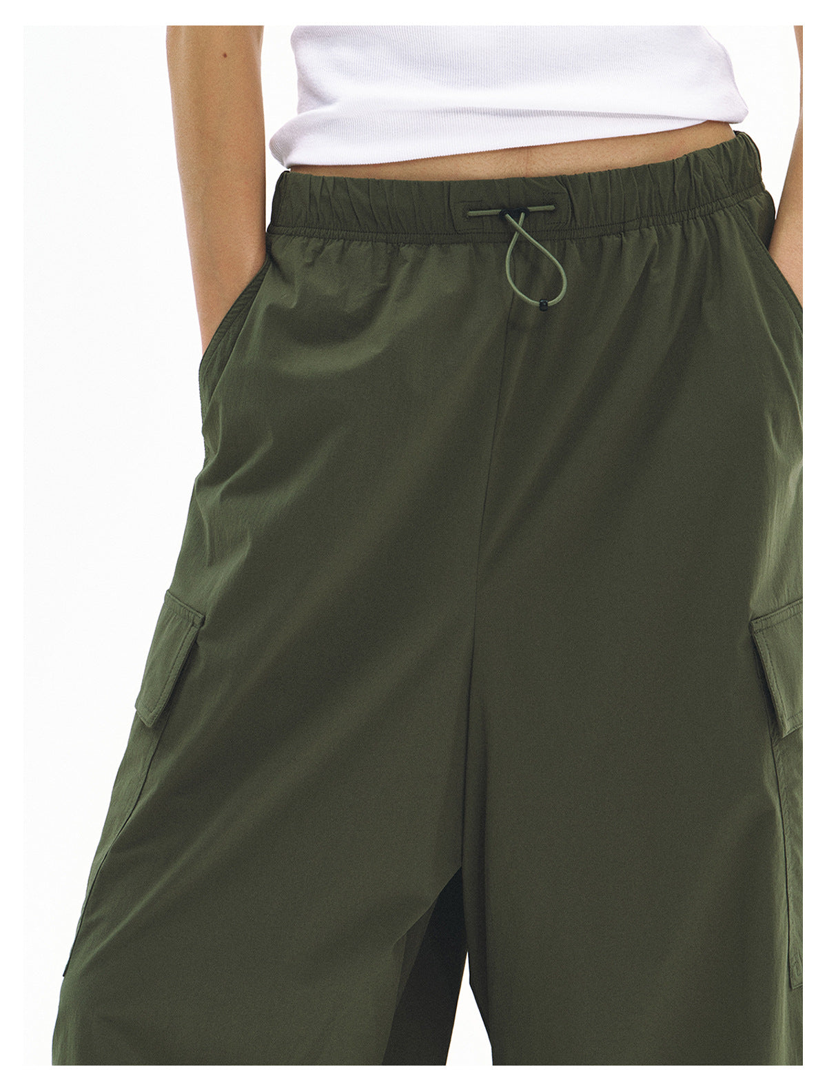 Cooling Sporty Elastic Waist Casual Pants