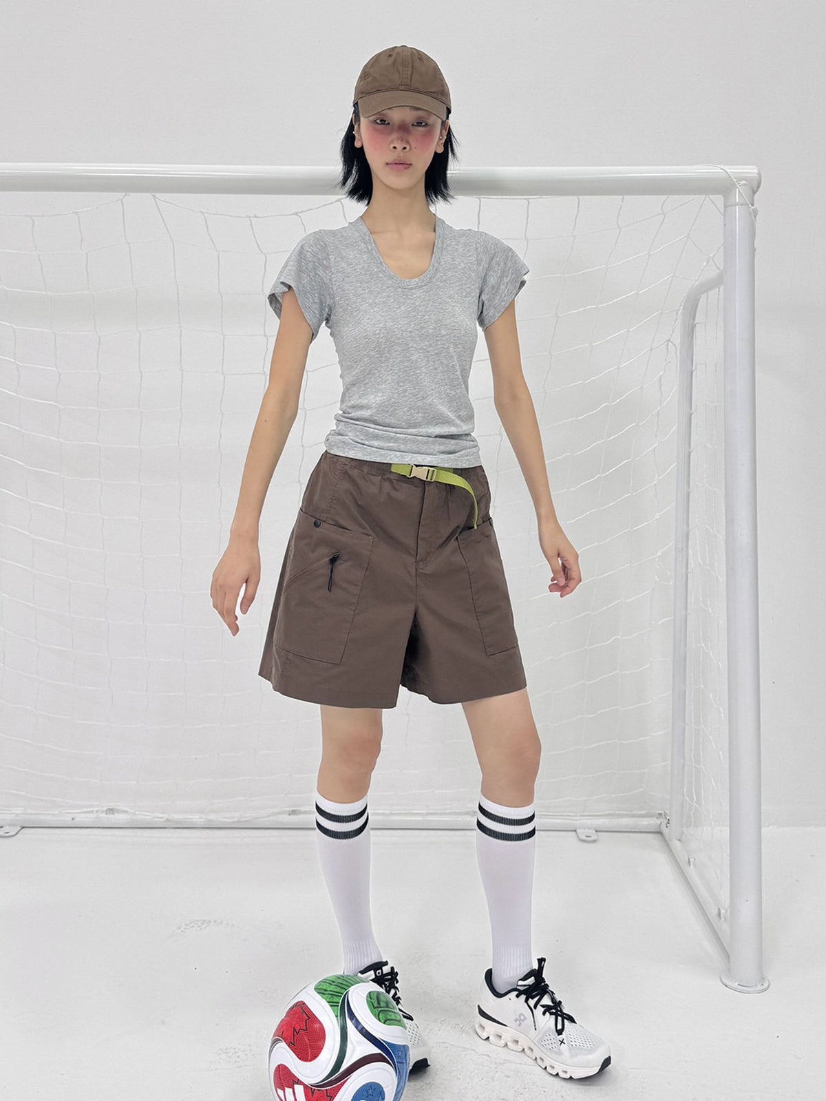 Lightweight Sporty Casual Versatile Elastic Waist Work Shorts