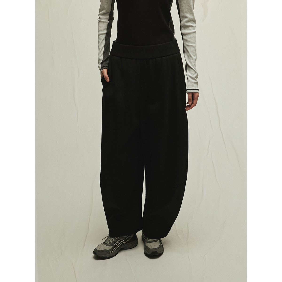 Comfortable Baggy Low-Rise Cotton Sweatpants