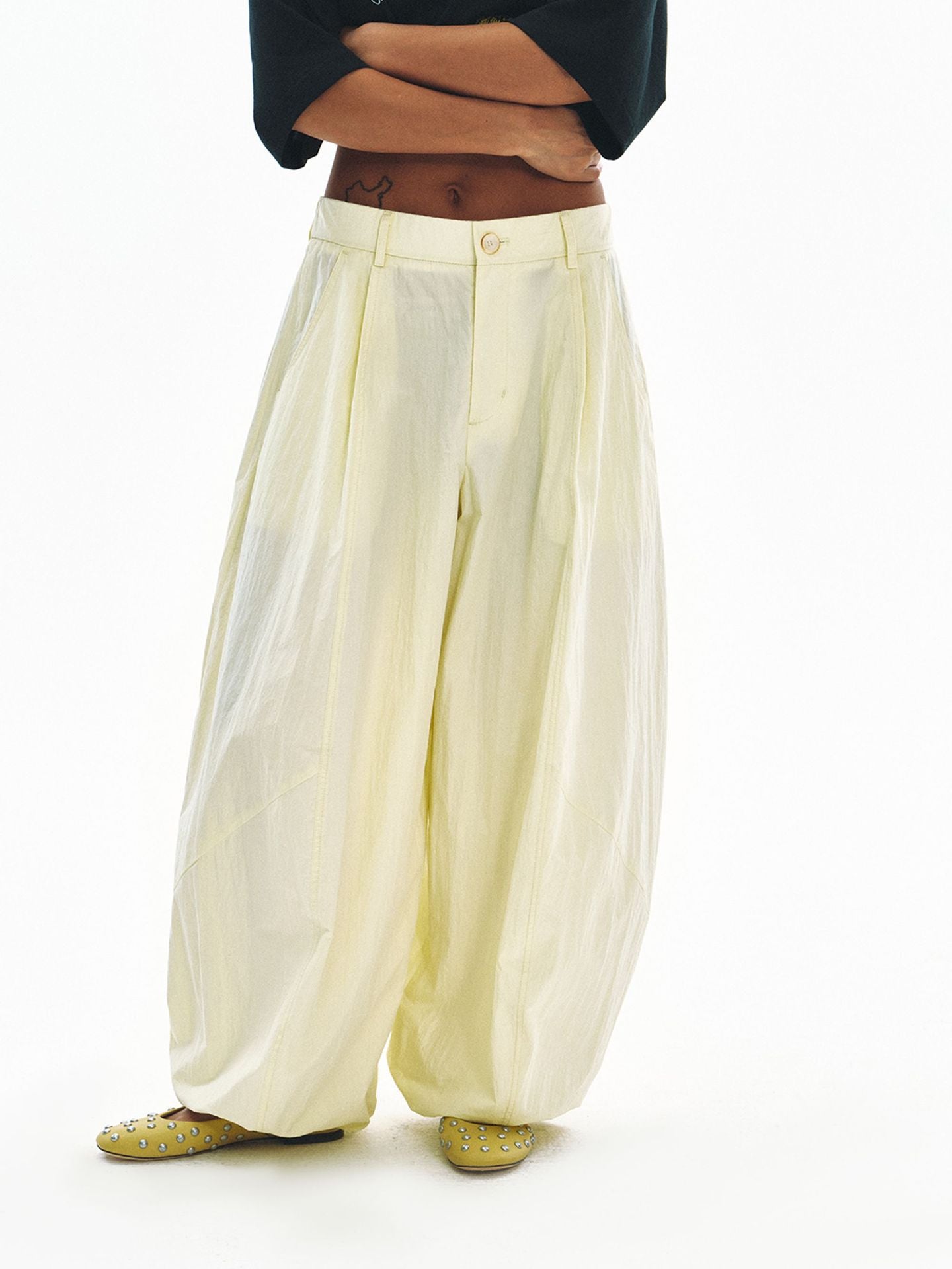 Super Baggy High-Waisted Parachute Pants