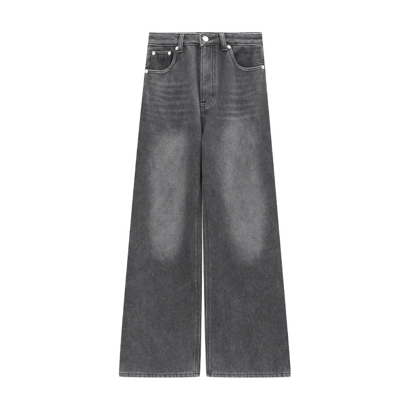 Washed High-Waist Supermodel Flared Jeans