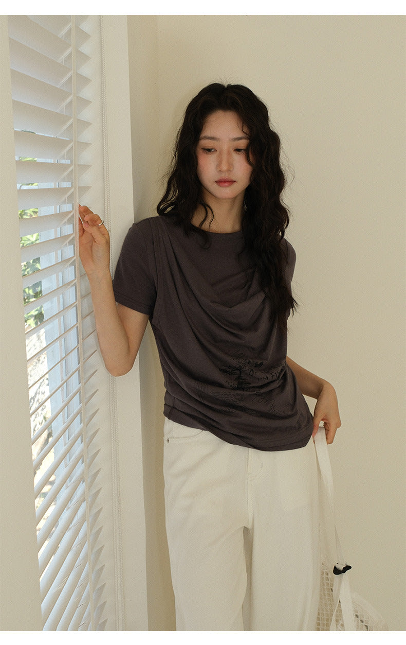 Solid Color Straight-Leg Jeans