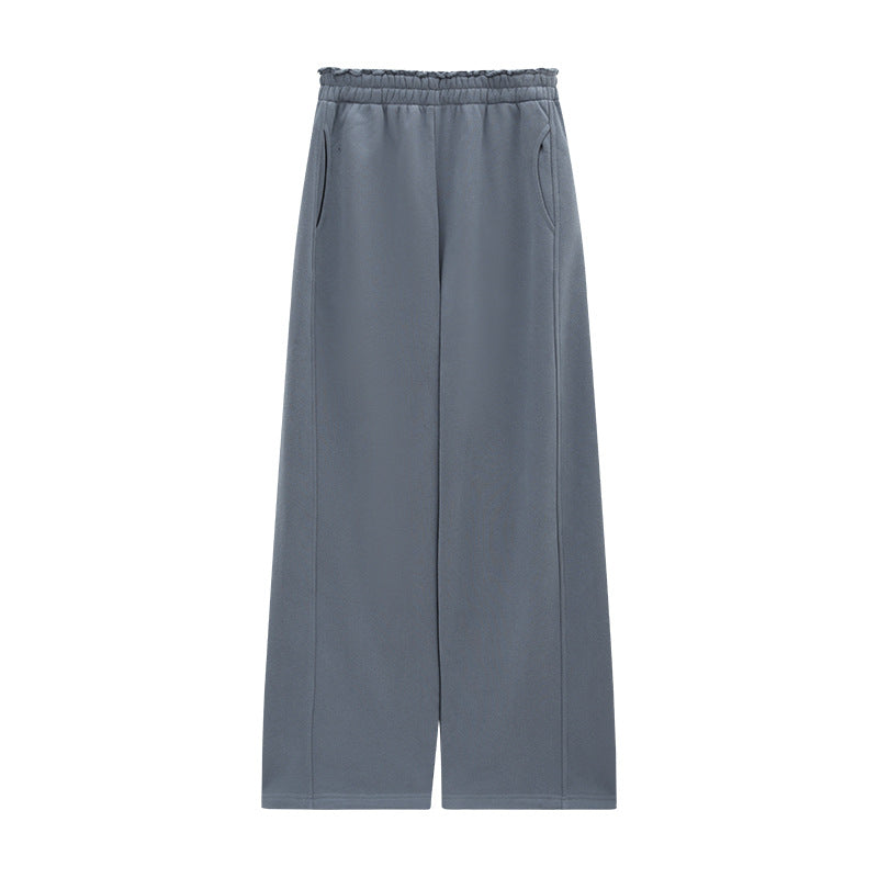 Elastic Waist Thick Fleece Sweatpants