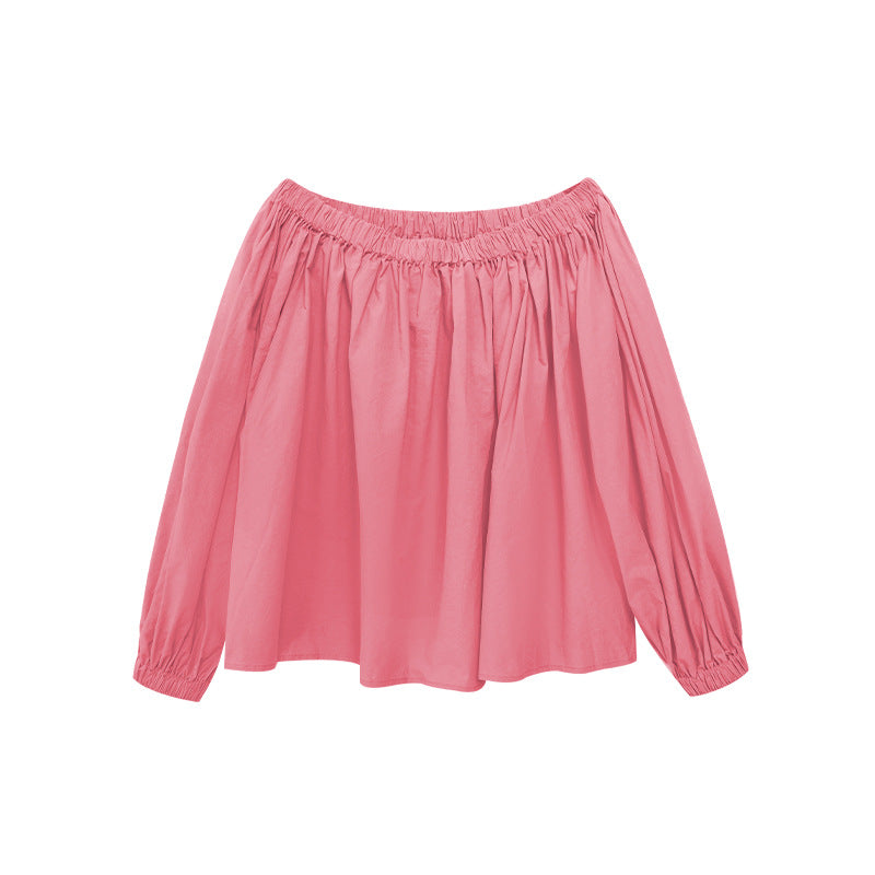 Off-Shoulder Balloon Sleeve Blouse Top