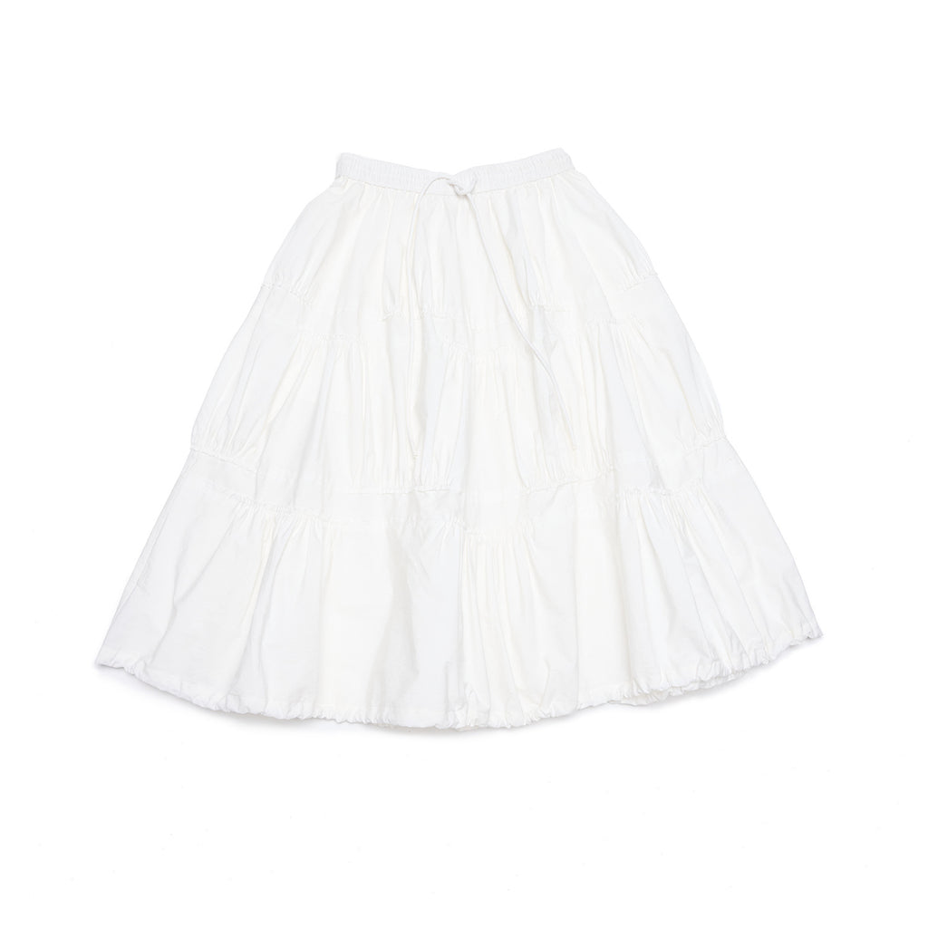 Pleated Irregular Elastic Waist Pockets Maxi Skirt