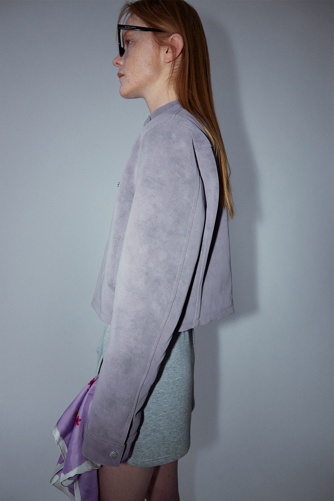 Vintage Style Suede Slim Jacket