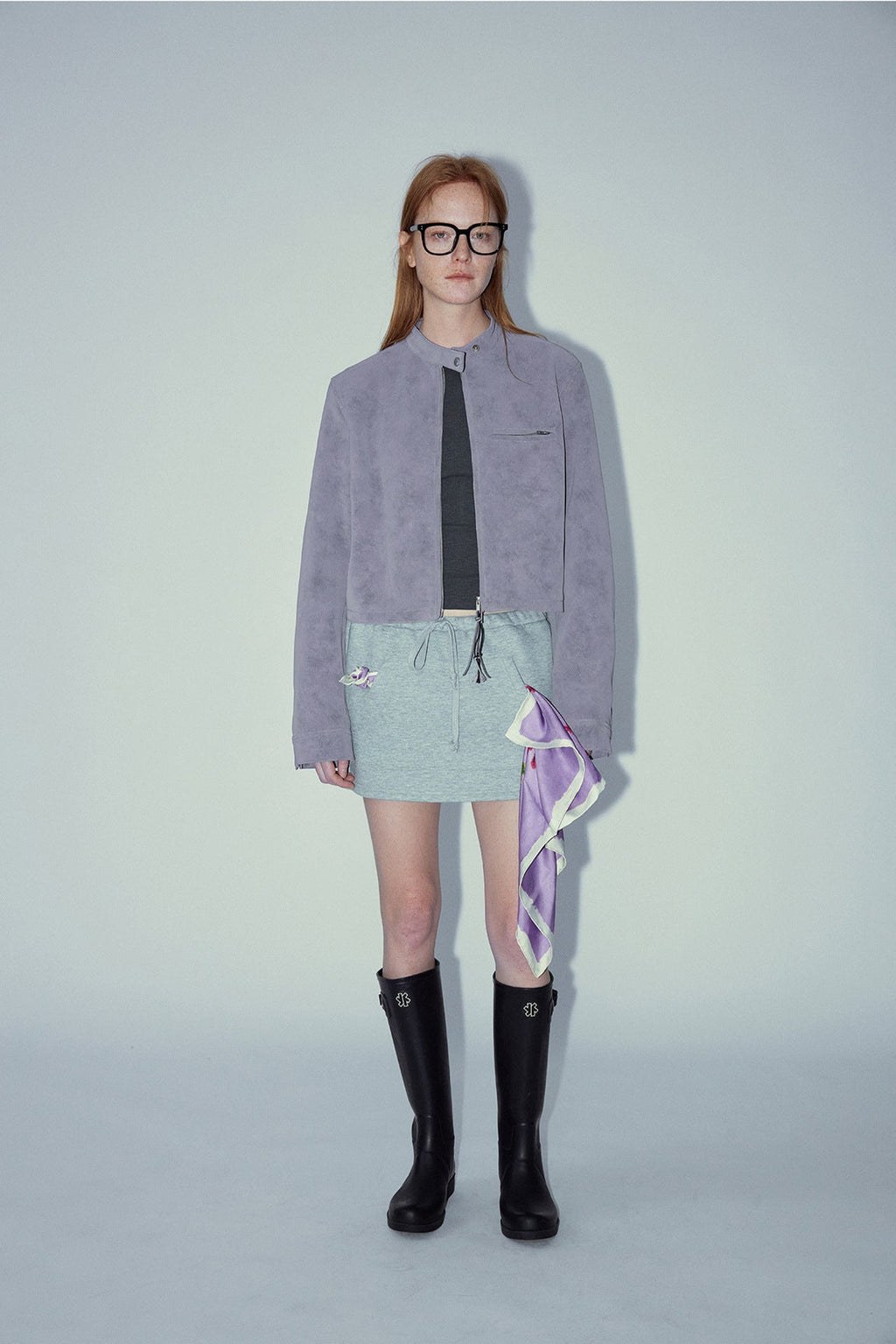Vintage Style Suede Slim Jacket