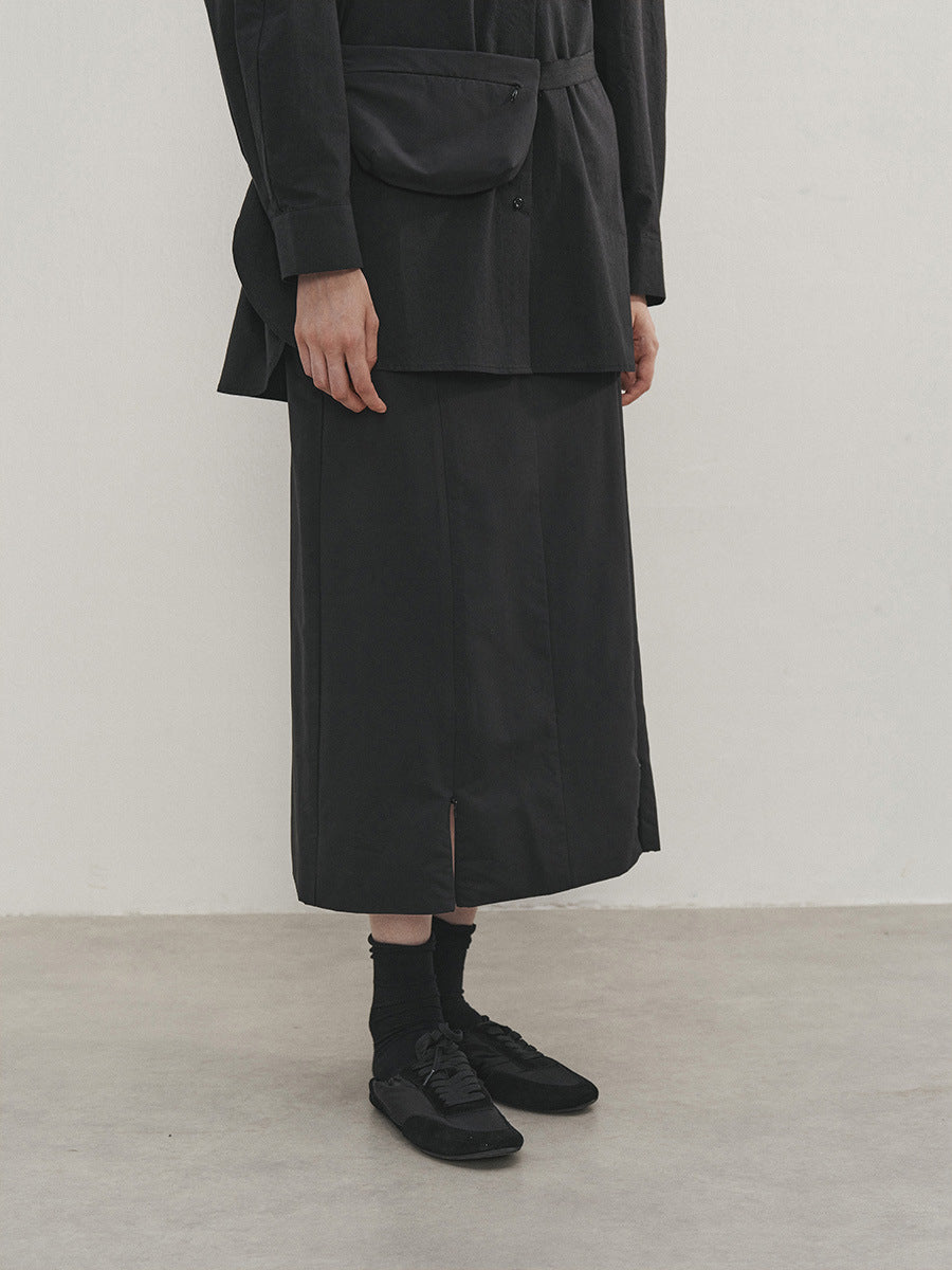Waist Bag A-Line Maxi Skirt