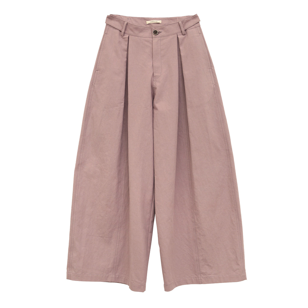 Pleated Casual  Straight-Leg Pants
