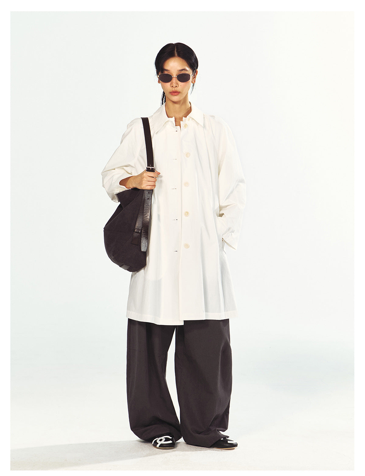 Drawstring Waist Casual Baggy Pants