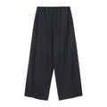 Tencel Elastic Waist Wide Leg Pants
