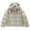 Hooded Warm Drawstring Puffer Jacket