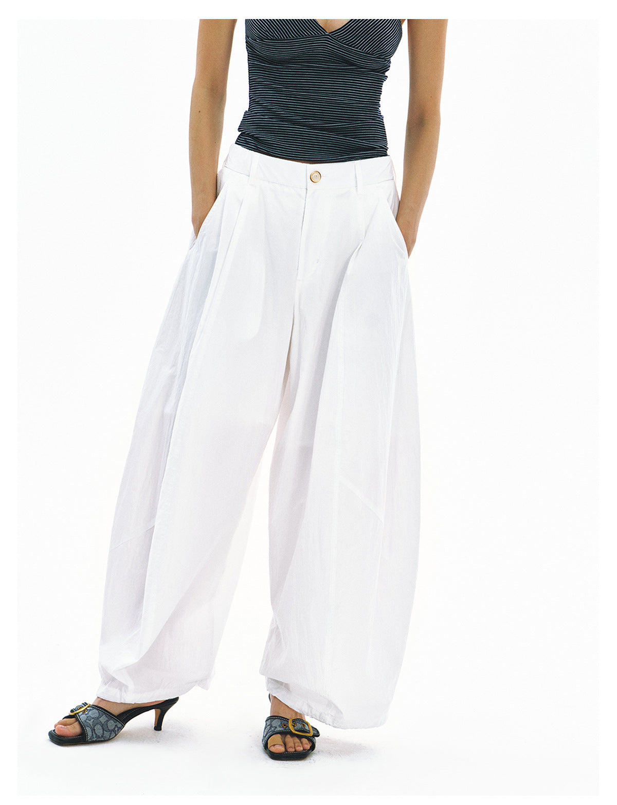 Super Baggy High-Waisted Parachute Pants
