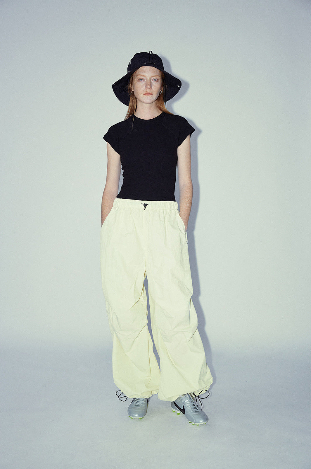 Adjustable Waist Nylon Sports Pants