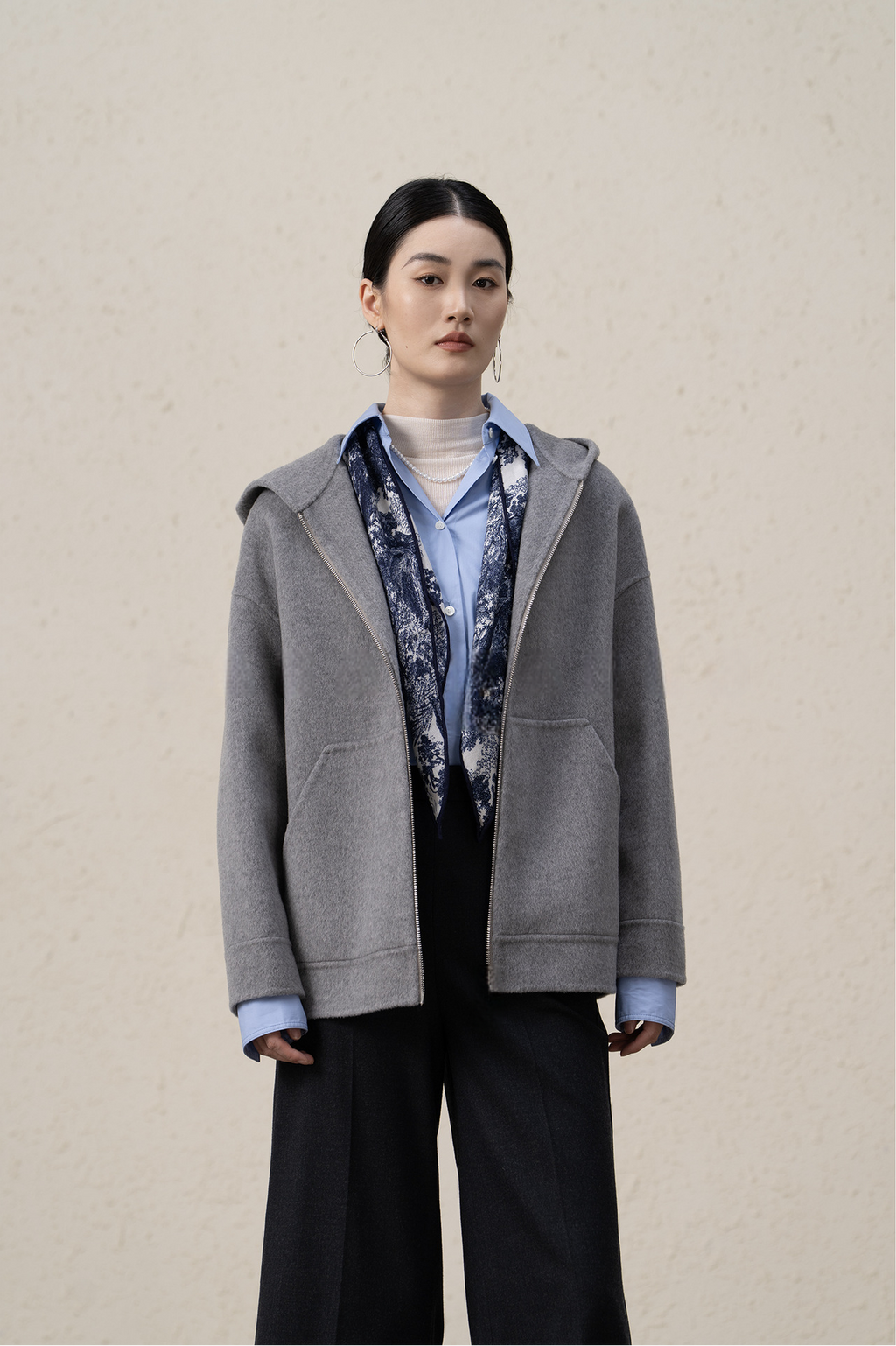Ffluffy And Soft Wool Cashmere Double-sided Coat