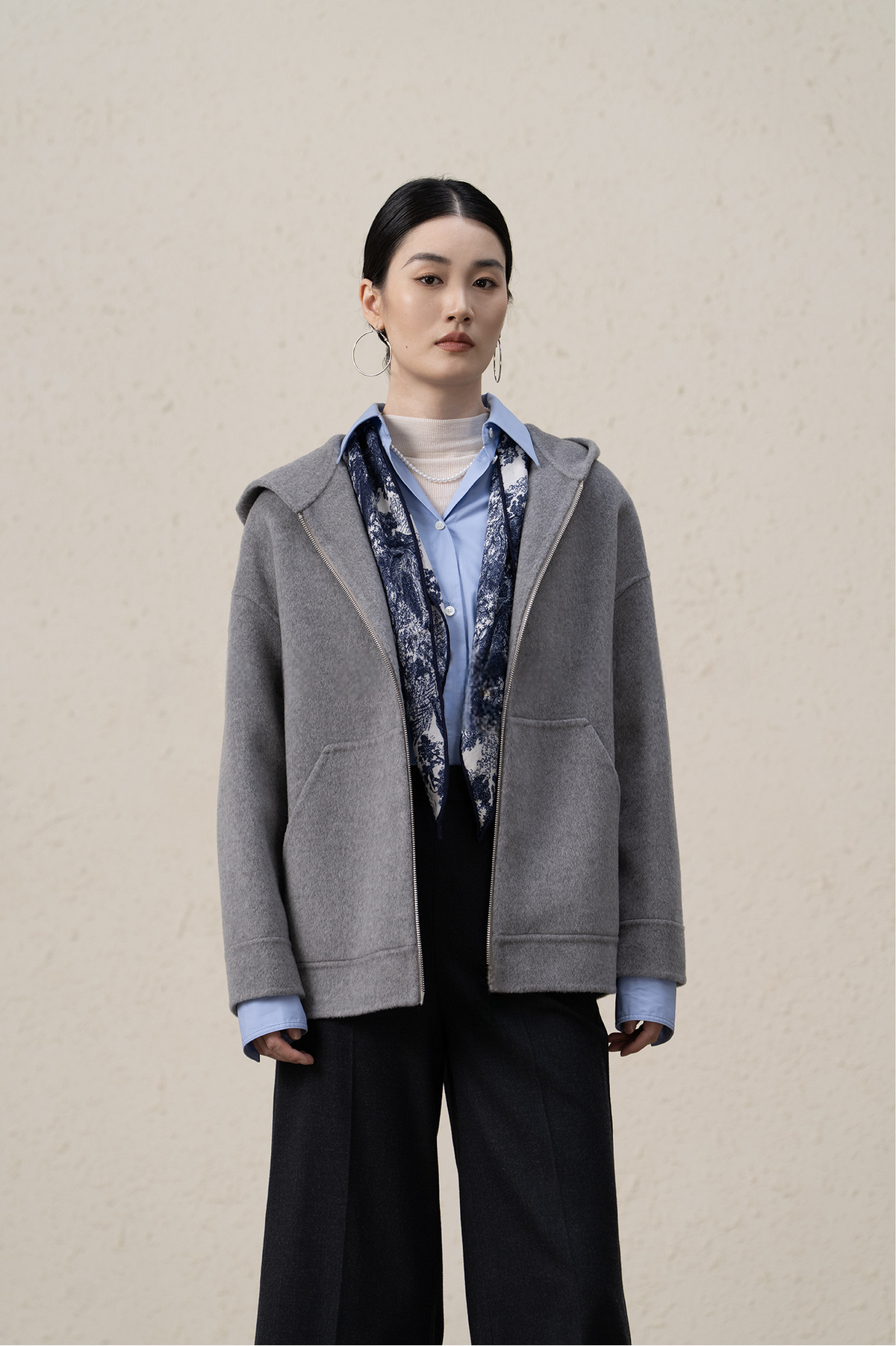 Ffluffy And Soft Wool Cashmere Double-sided Coat