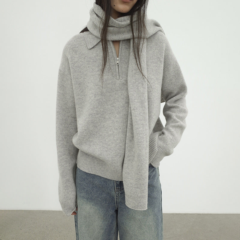 100% Wool Skin-friendly Warm Relaxed Scarf