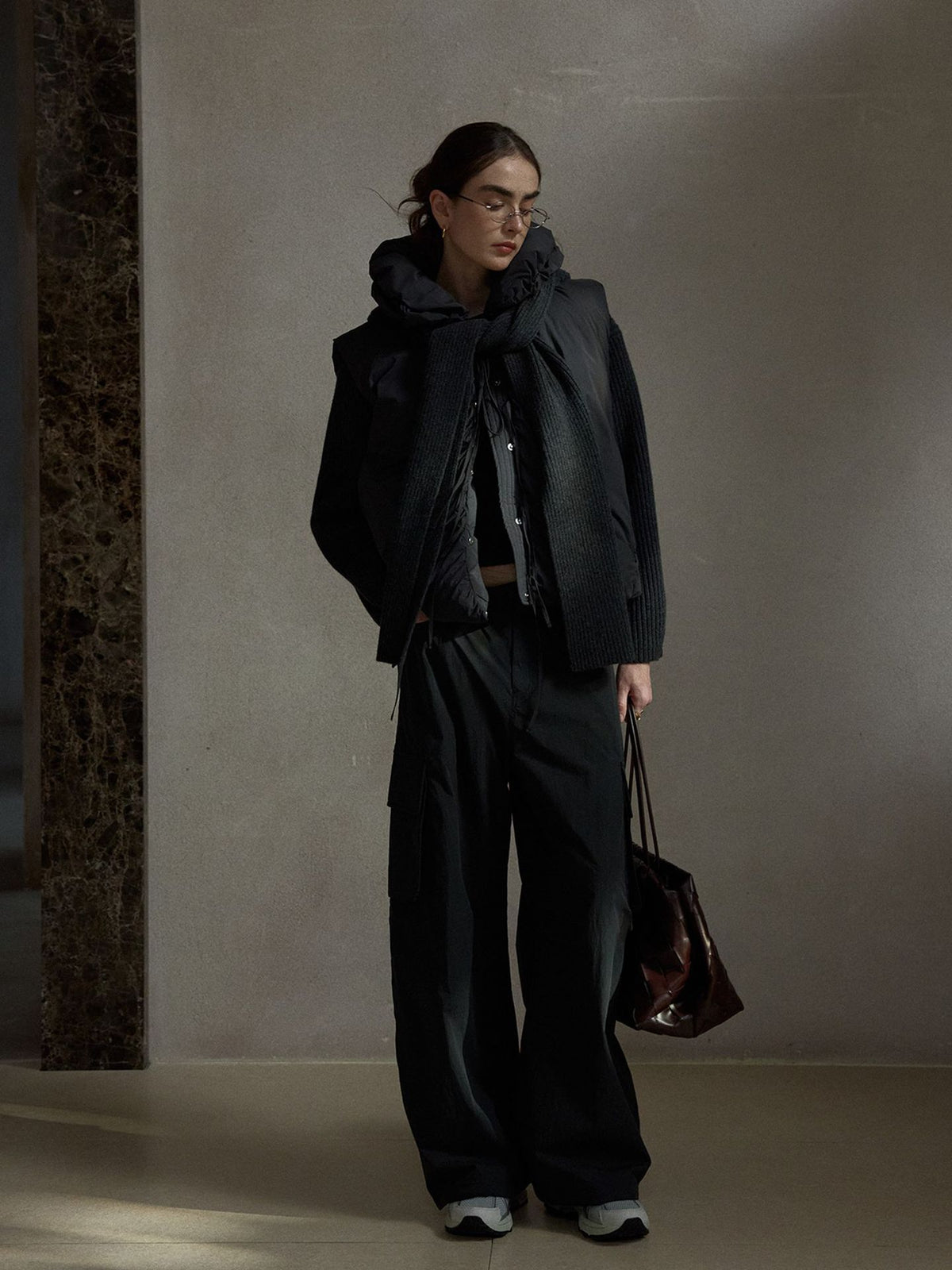 Bud Neck Weft Stretch Down Jacket