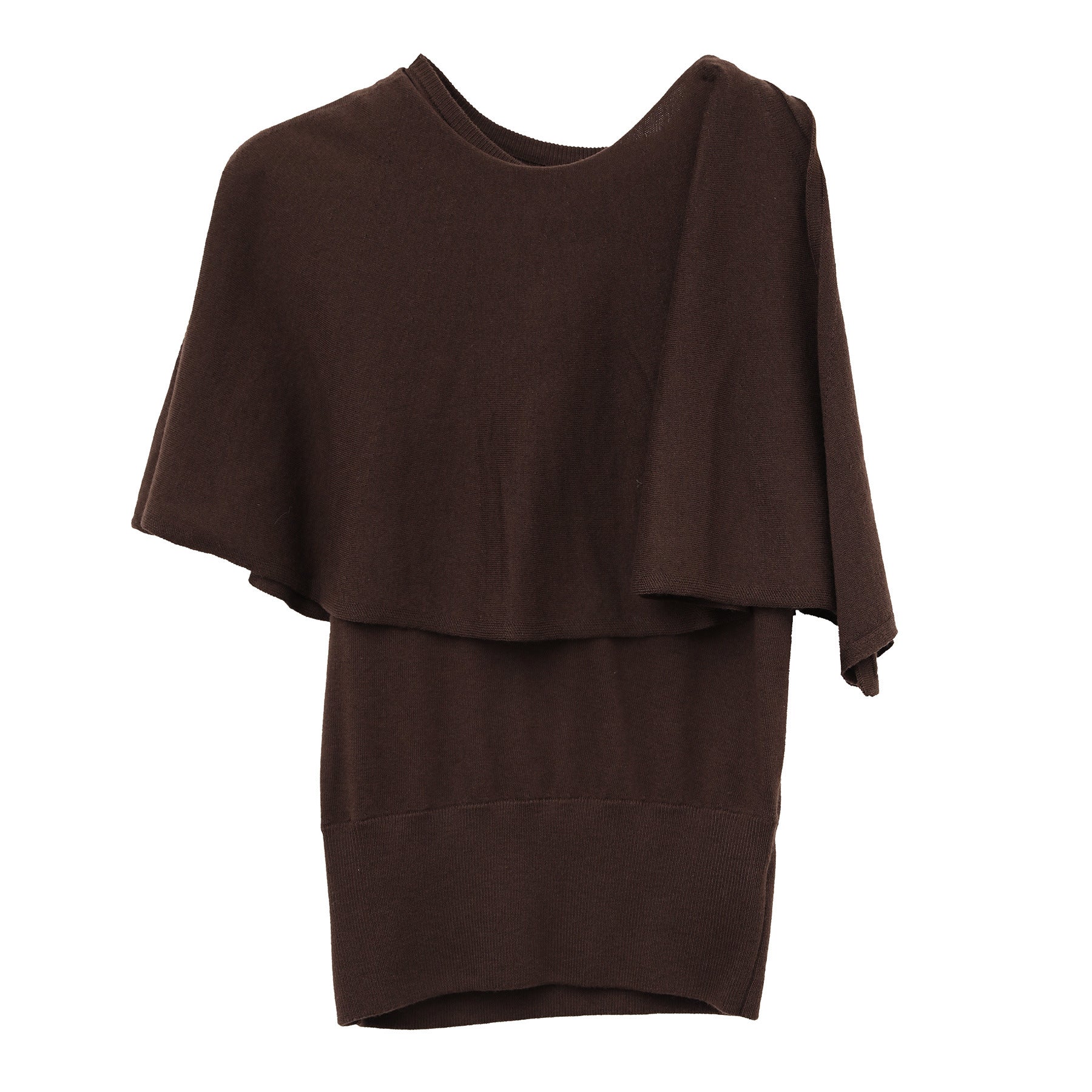 Detachable Shawl Knit Slim Top