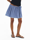 Plaid Patchwork Lace Short Skirt