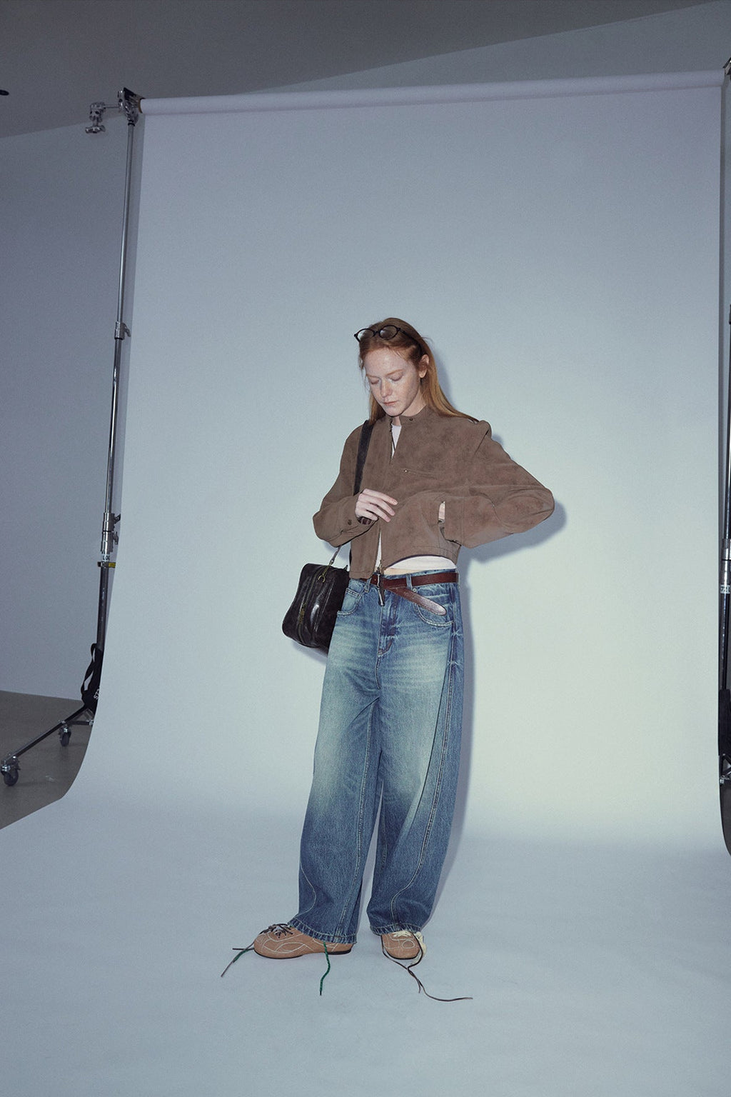 Vintage Style Suede Slim Jacket
