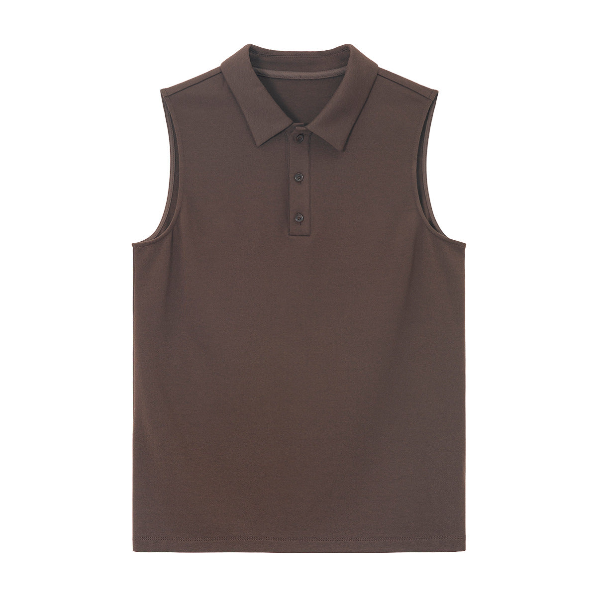 Soft Skin-Fit Modal Wool Knit Polo Collar Top
