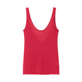 U-neck Open Back Yarn Thin Strap Tank Top