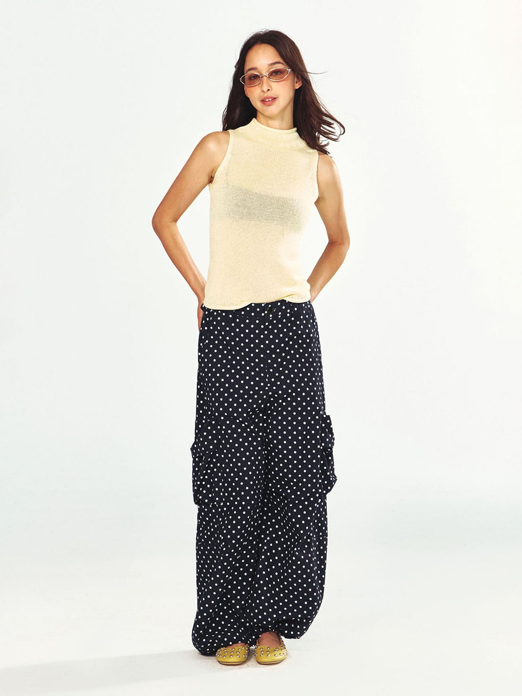 Polka Dot Versatile Cargo Pants
