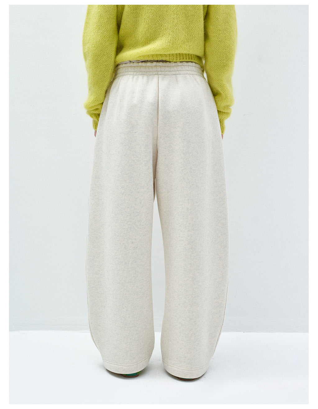 Thick Fleece Elastic Waist Sweatpants