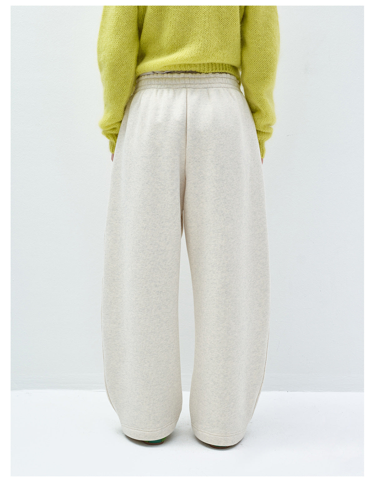 Thick Fleece Elastic Waist Sweatpants