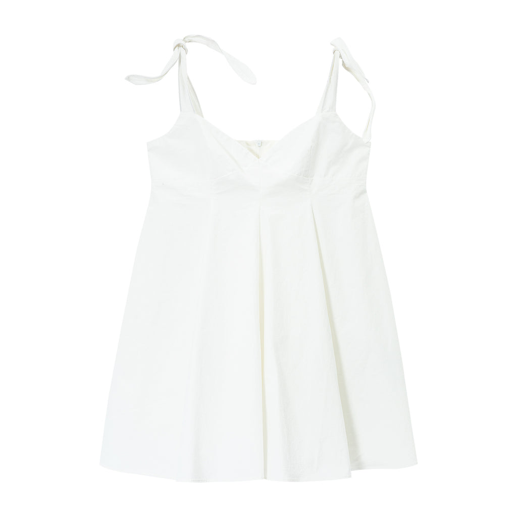 Adjustable Sweetheart Neck Cotton Dress Top