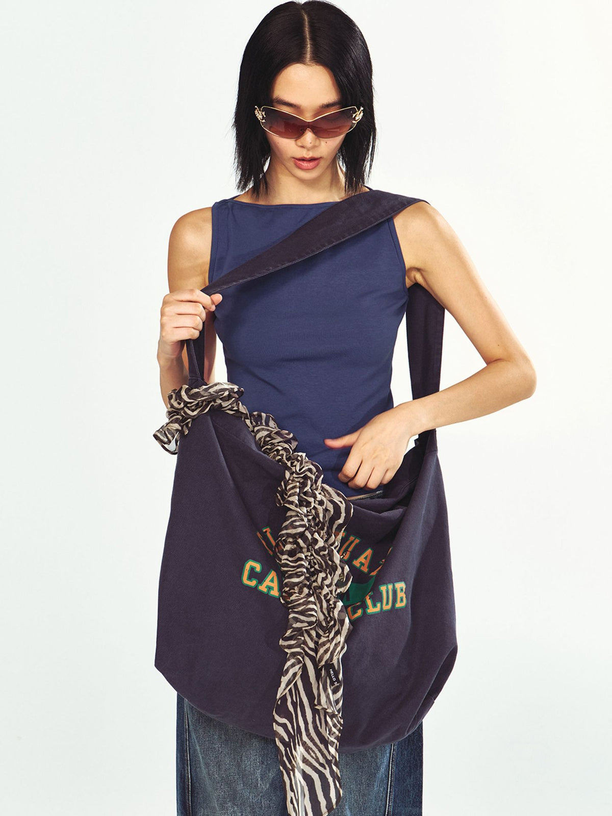 Boat Neck Sleeveless Slim Tank Top