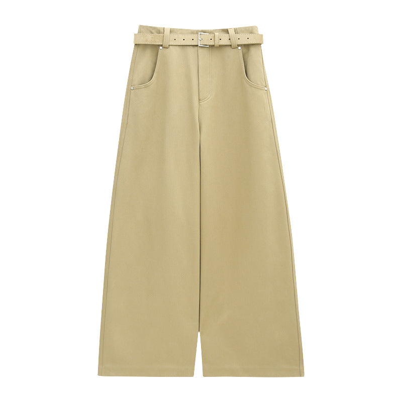 Wide-Leg Casual Style Pants