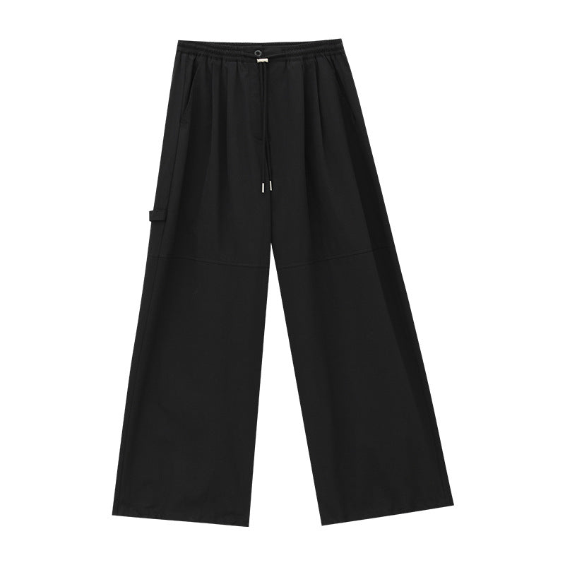 Cotton Elastic Waist Light Sports Style Pants