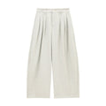 Wool Blend Tulle Drape Casual Pants