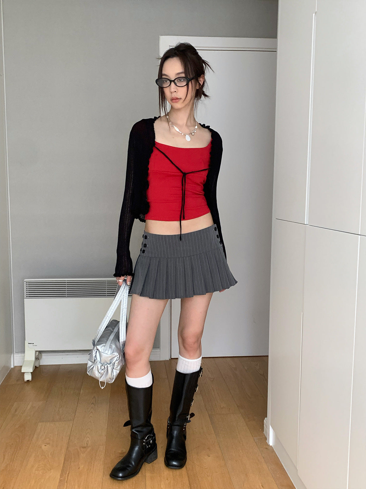 Simple Square Neck Bandeau T-Shirt