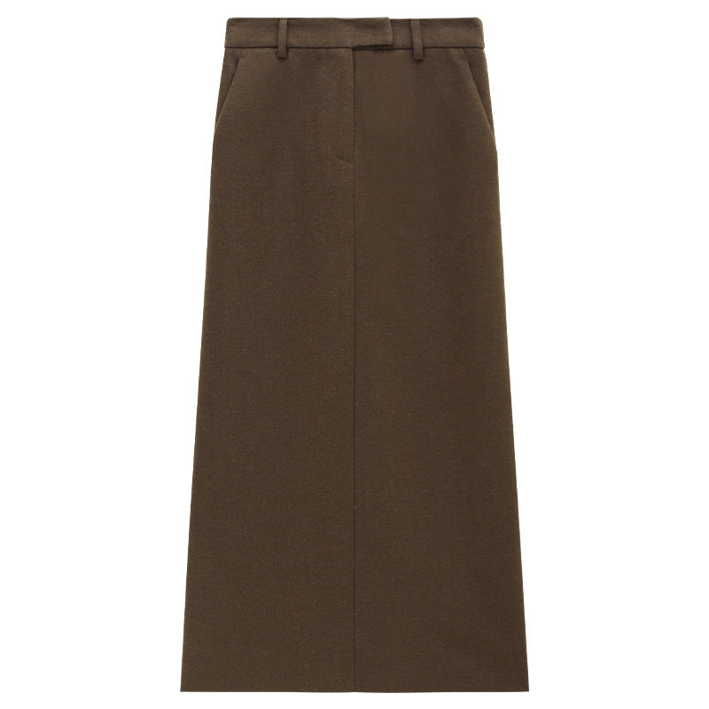 Smooth Hepburn Straight Maxi Skirt