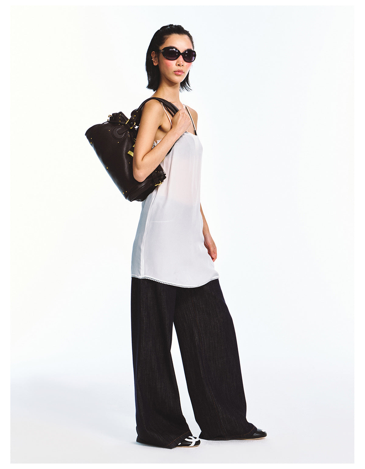 Solid Color Basic Mulberry Silk Sleeveless Minimalist Short Slip Dress
