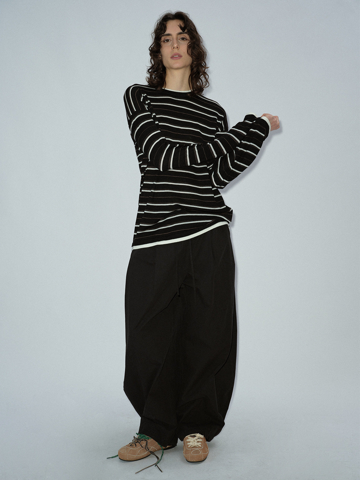 Drawstring Parachute Pants