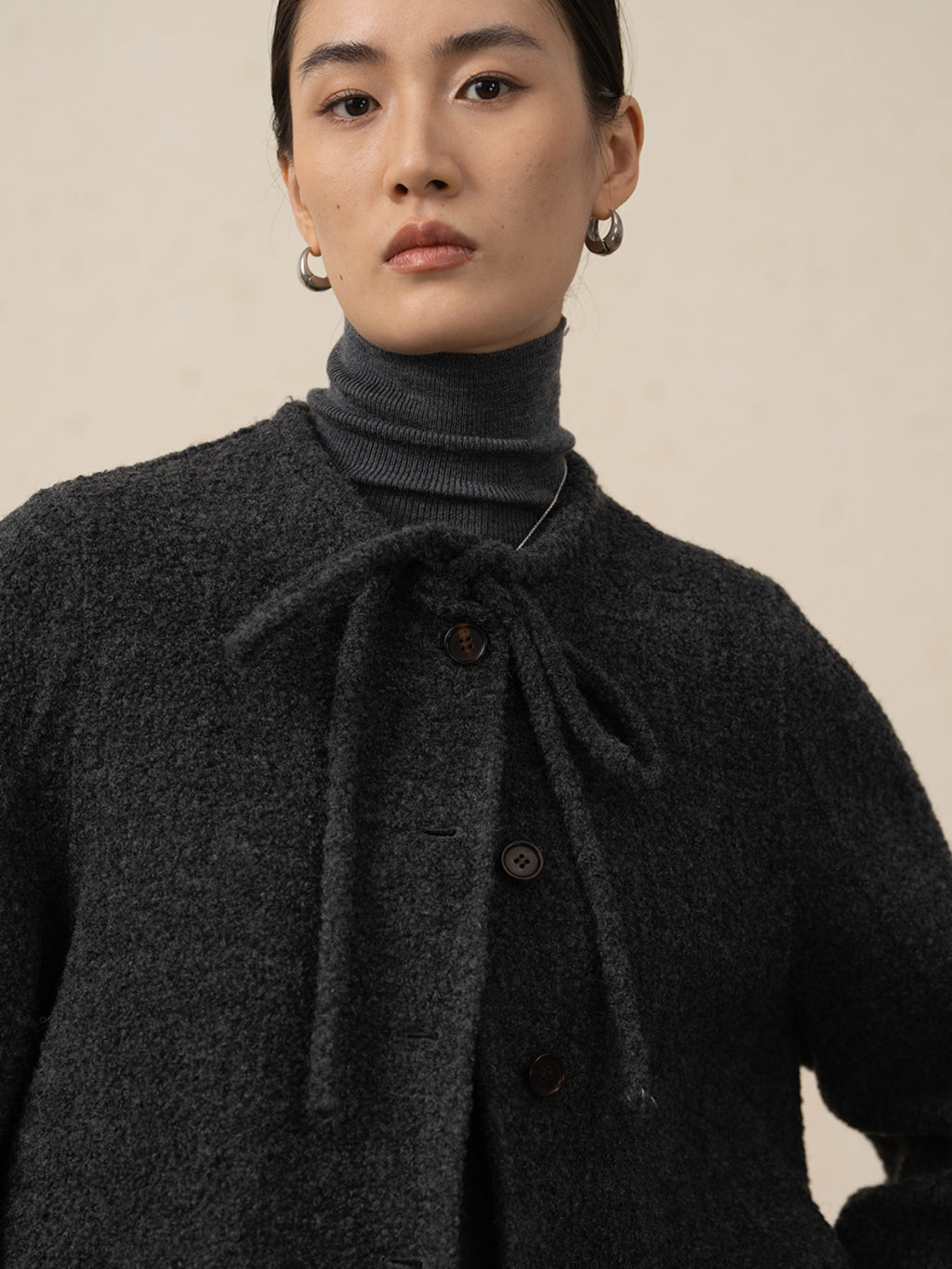 Alpaca Wool Camel Hair Short Jacket