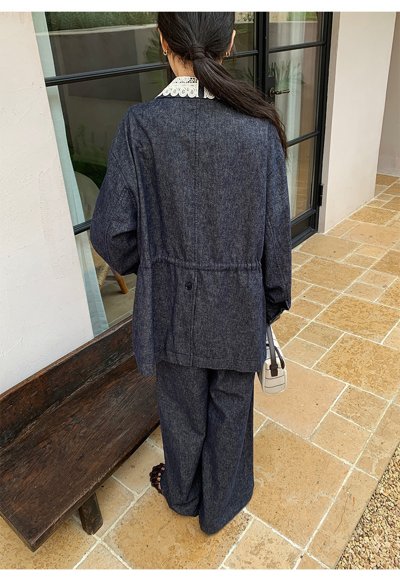 Linen Straight-Leg Loose Pants