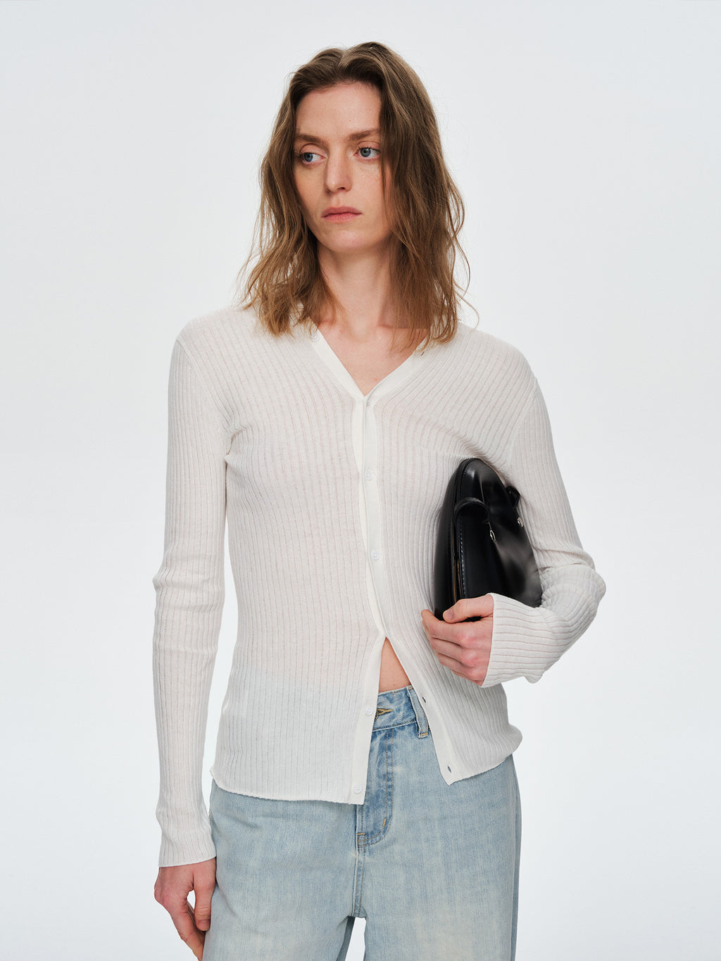 V-neck Knit Shirt