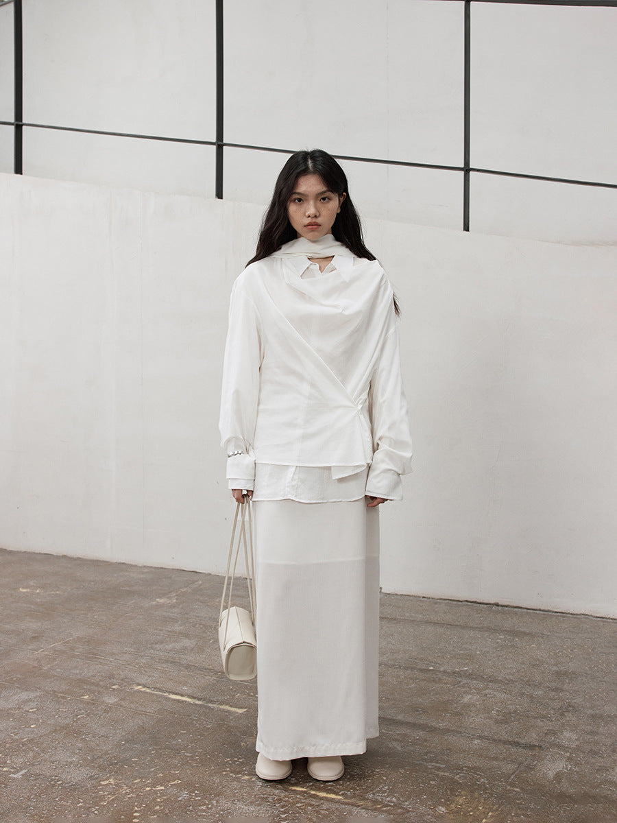 A-line Elegant Maxi Skirt