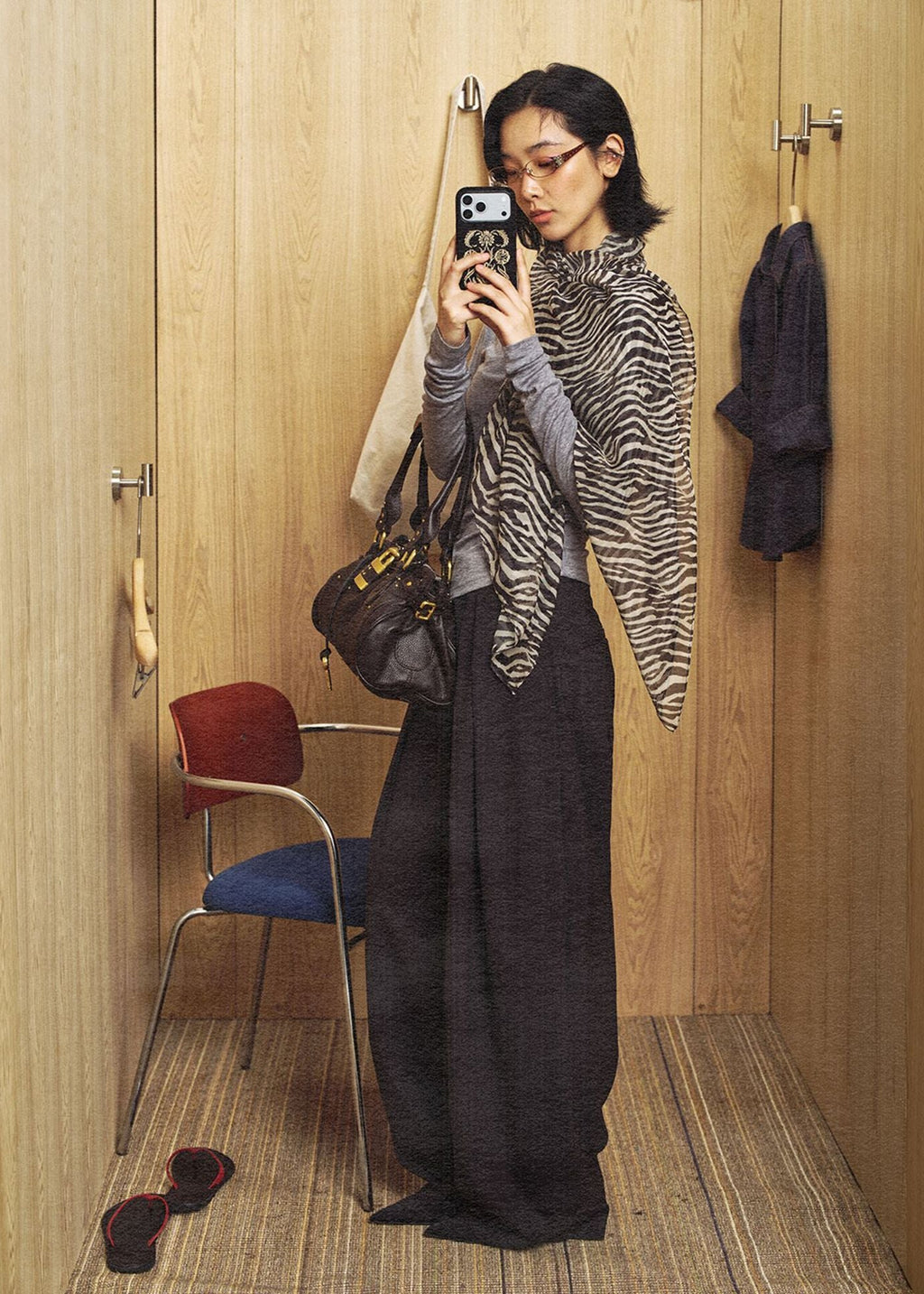 Leopard & Zebra Printed Ribbon Scarf