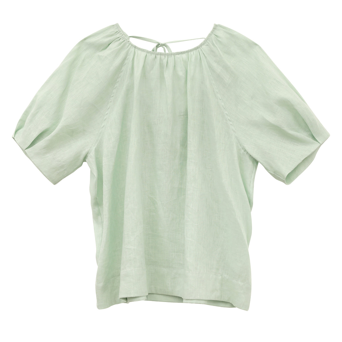 Round Neck Long-sleeve Hollow-out Embroidered Breathable Linen Shirt